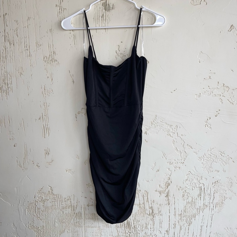 NWT Windsor Black Mini Body Con Dress. Size M.